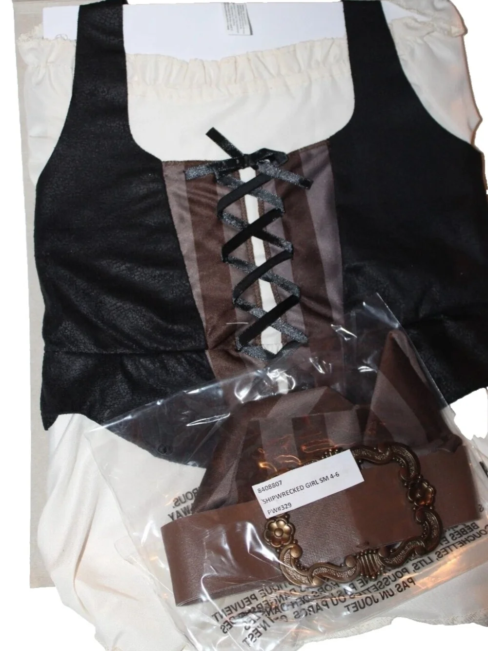 Shipwrecked Girls' Pirate Halloween Costume